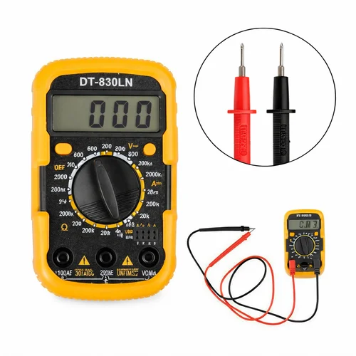 DT830D+ Digital Multimeter | AC/DC Voltage & Current Testing Meter