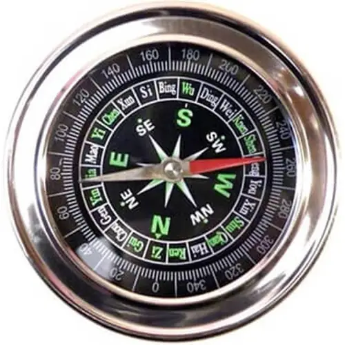 Small Magnetic Compass 50mm Full SS Travel Compass