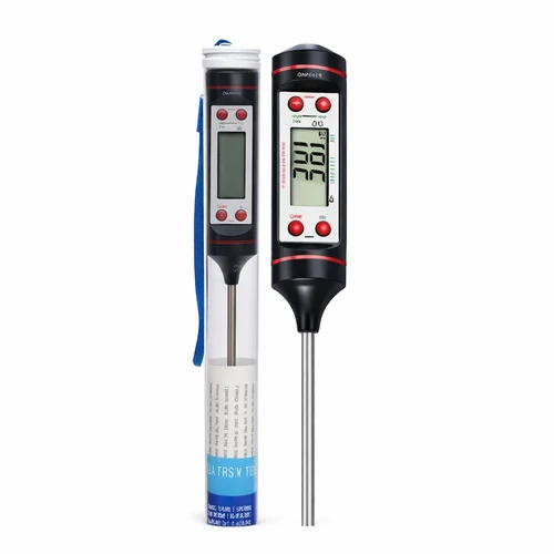 Digital Probe Type Thermometer TP-101 Black