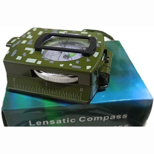 Professional Military Lensatic Compass with Multifunction – Outdoor Navigation Tool