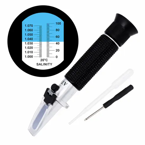 ATC Portable Salinity Refractometer 0–100 ppt–Salinity Testing Device