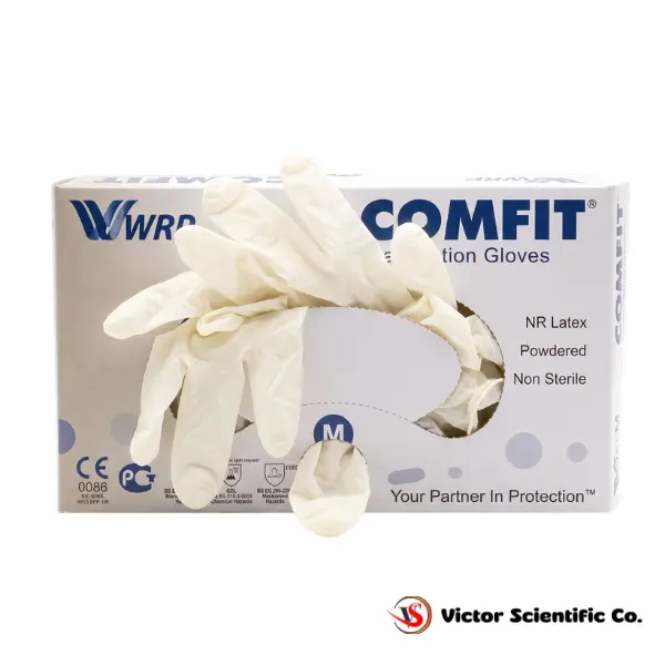 Comfit Latex Examination Gloves (100 Pcs/Box) Health And Safety - Victor Scientific Co.