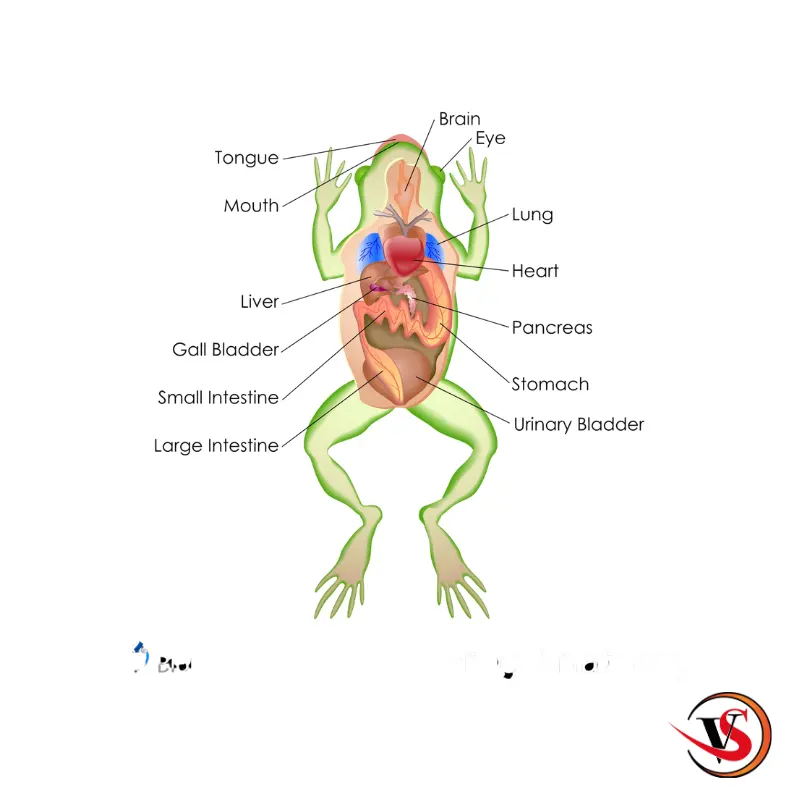 Frog Artificial Dissection Model on Board - Biology Teaching Aid Educational Equipment - Victor Scientific Co.
