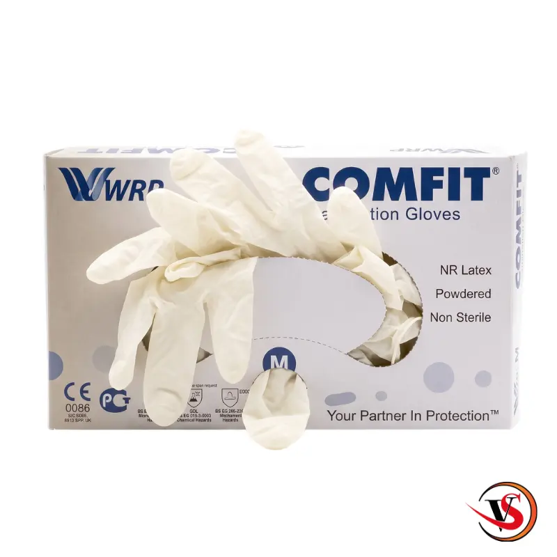 Comfit Latex Examination Gloves (100 Pcs/Box) price in Bangladesh