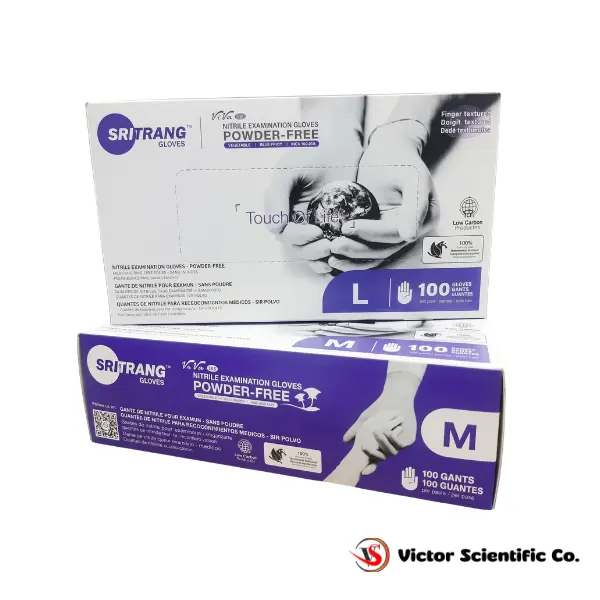 SRITRANG Latex Examination Gloves Powder Free Health And Safety - Victor Scientific Co.